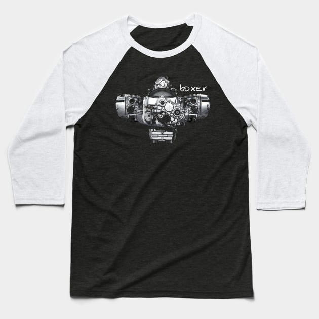 Boxer Engine Baseball T-Shirt by TeeGo